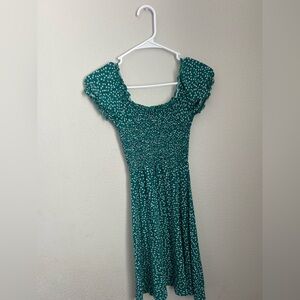 Alpine Green Smocked Maxi Sundress